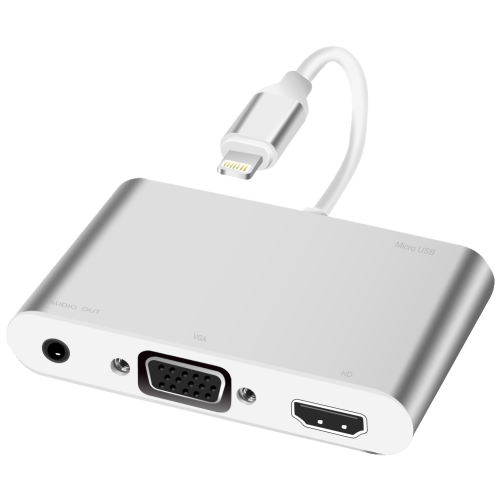 Lighting to HDMI + VGA + Audio adapter cable